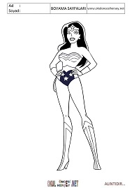 wonder-woman boyama sayfaları